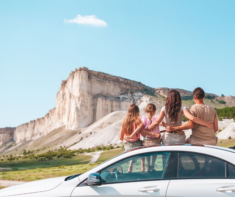 famiglie in viaggio auto spaziosa